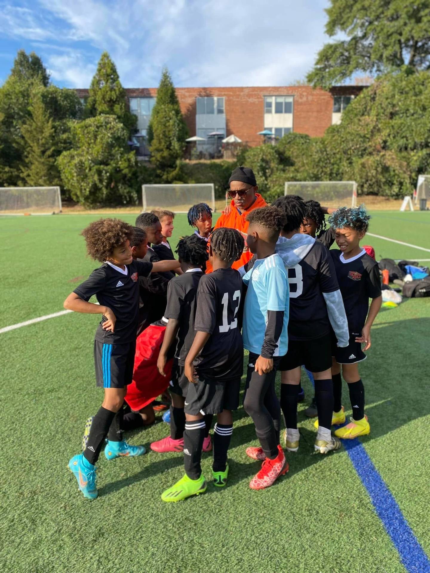 Team huddle after a match