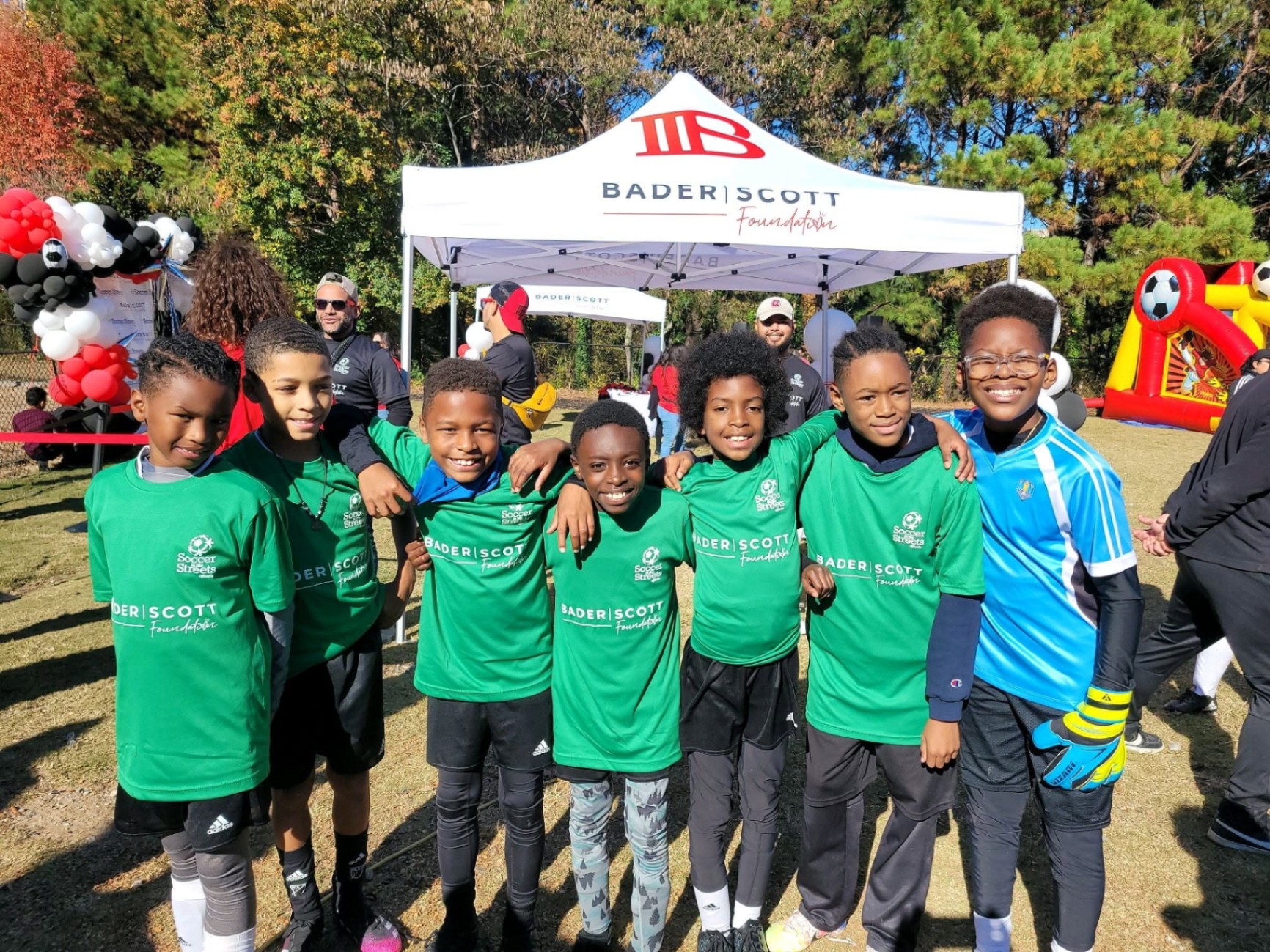 Players at Bader Scott Foundation community event